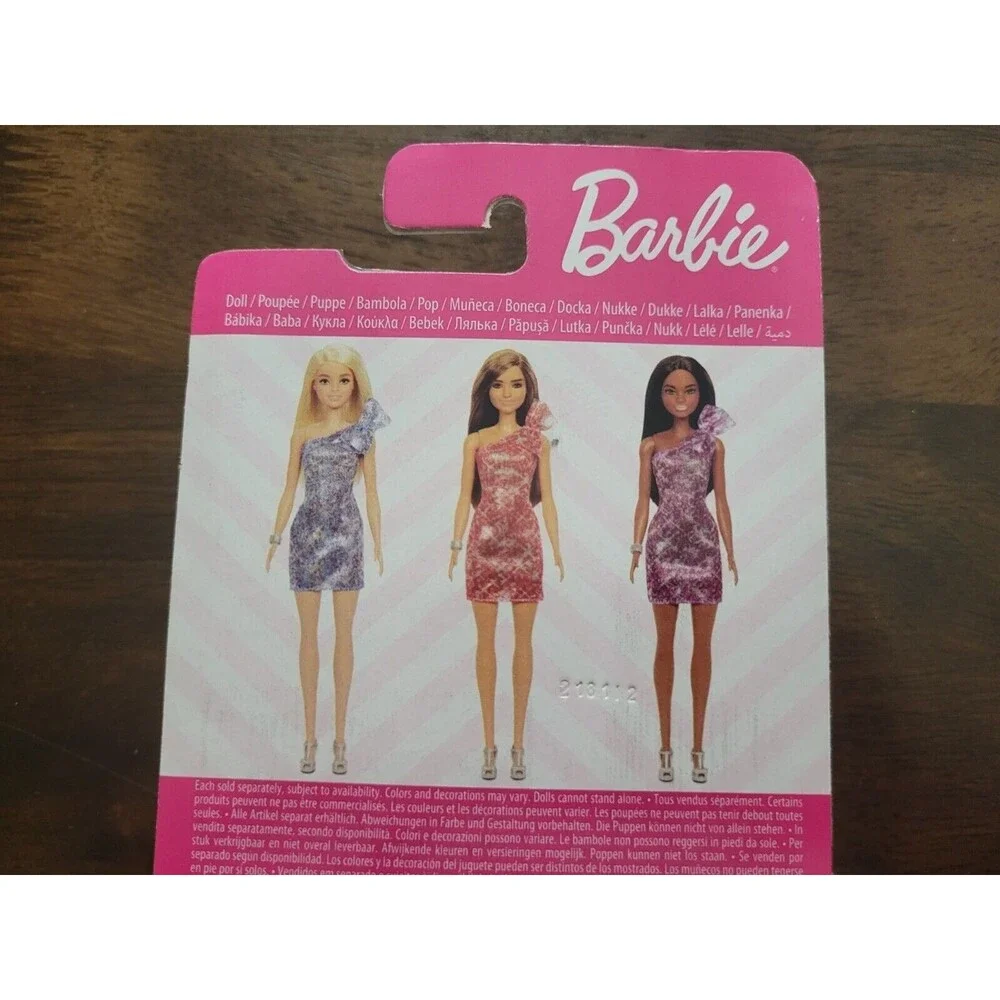 Barbie Glitz Fashion Doll Blonde with Blue Shimmer Sparkle Off Shoulder Dress - Picture 6 of 8